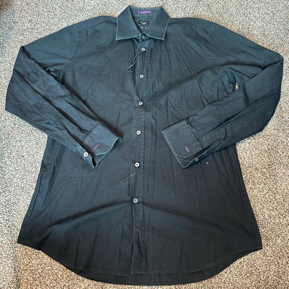 Paul Smith Other - PAUL SMITH Men's Slim Fit Button Up Shirt Size 39/15.5 In Black